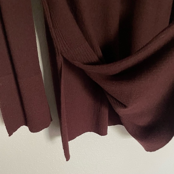 New Free People Crisscross Long-Sleeve Tunic Sweater in Mocha - Size L - Picture 10 of 10